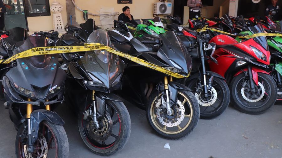 podiumnews.com-78 Motor Pelanggar Lalin Ditindak Tegas di Denpasar, 25 Motor Sport