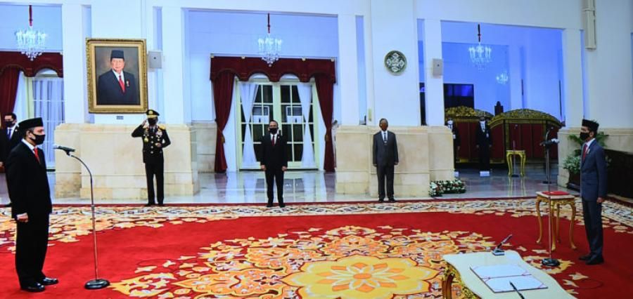 podiumnews.com-Presiden Jokowi Lantik Boy Rafli Amar Jadi Kepala BNPT 