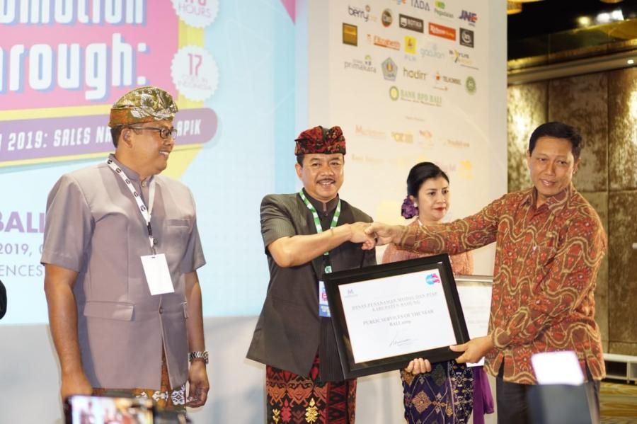 Tiga OPD Badung Raih Penghargaan Publik Service Award Bali 2019 dari MarkPlus