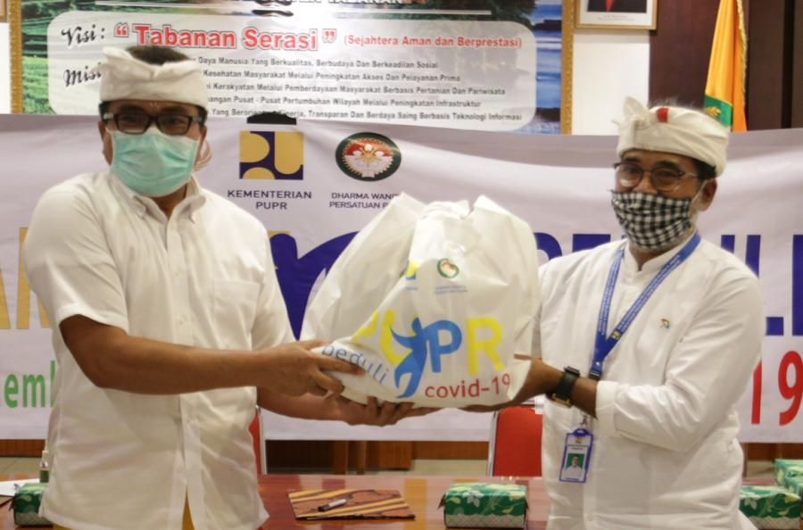 podiumnews.com-Pemkab Tabanan Kembali Mendapat Dukungan Hadapi Covid-19