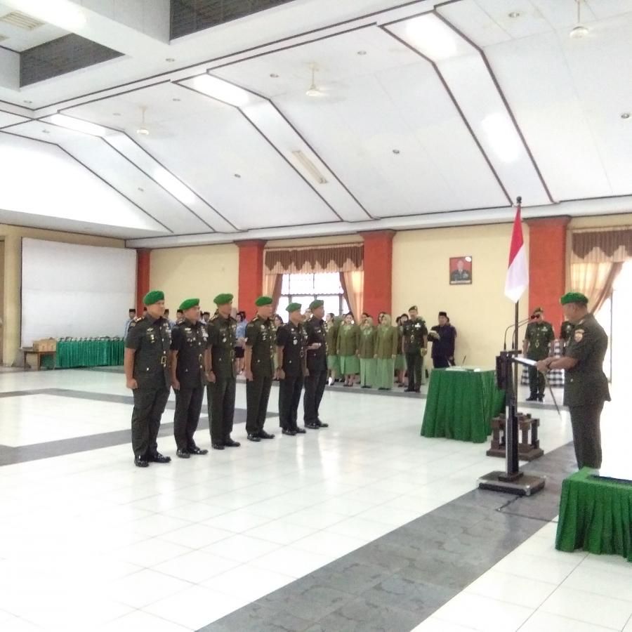 Serah Terima Jabatan, Danrem: Maknai dengan Perpektif Organisasi dan Pembinaan