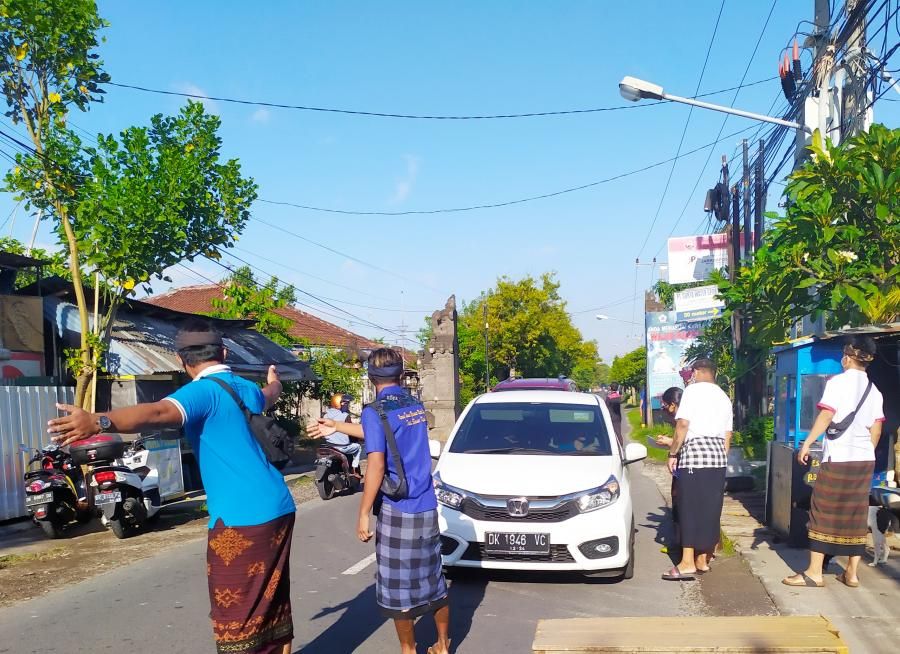 podiumnews.com-Masuk Wilayah Intaran Sanur Wajib Masker, Jika Tidak Ingin Kena Sanksi