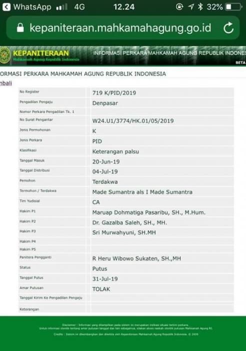 podiumnews.com-Kasasi MS Ditolak, Hotel Mulia Bali Terancam 