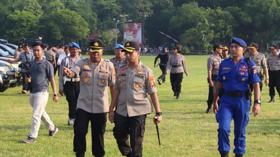 podiumnews.com-Polres Denpasar Gelar Apel Kesiapan Pengamanan Nyepi