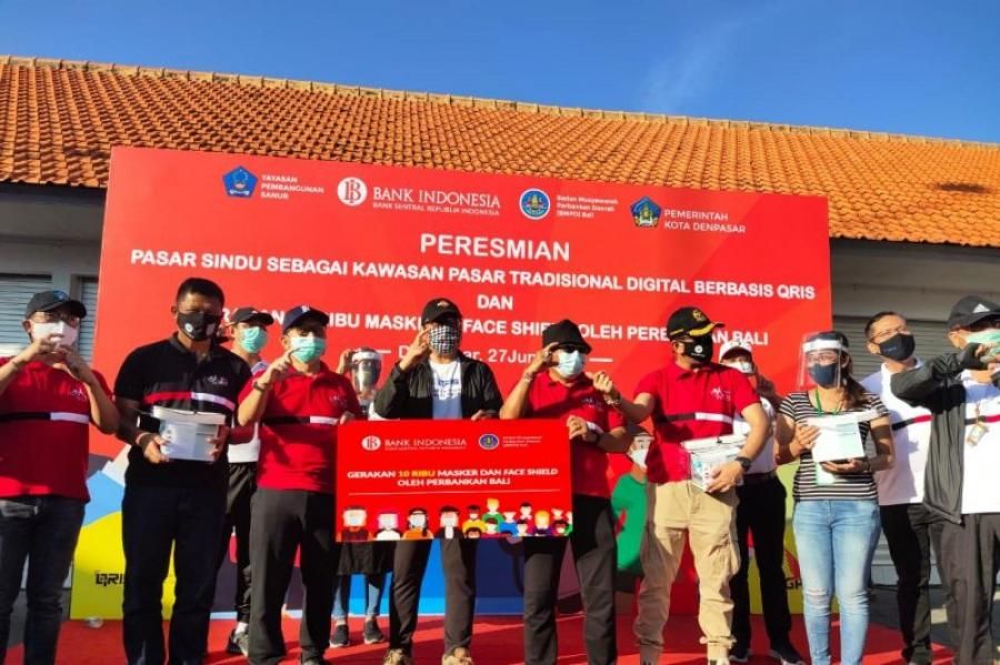 podiumnews.com-Cok Ace Resmikan Pasar Sindu jadi Pasar Tradisional Digital Berbasis QRIS