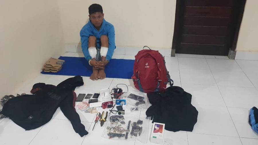 podiumnews.com-Berusaha Kabur, Gede Swastika Pembobol 21 Vila Didor