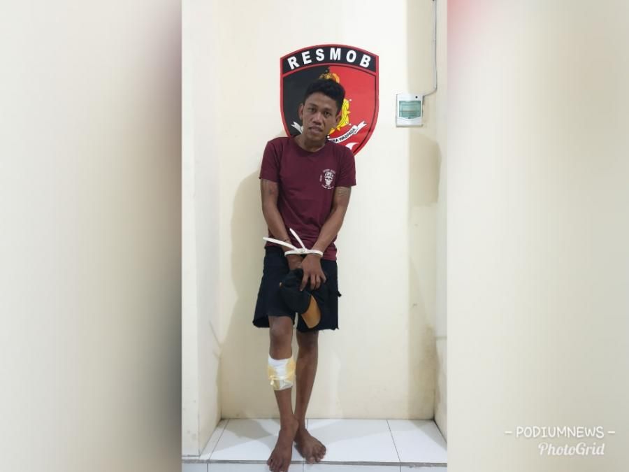 Berusaha Kabur, Maling Kambuhan Didor Kaki Kanannya