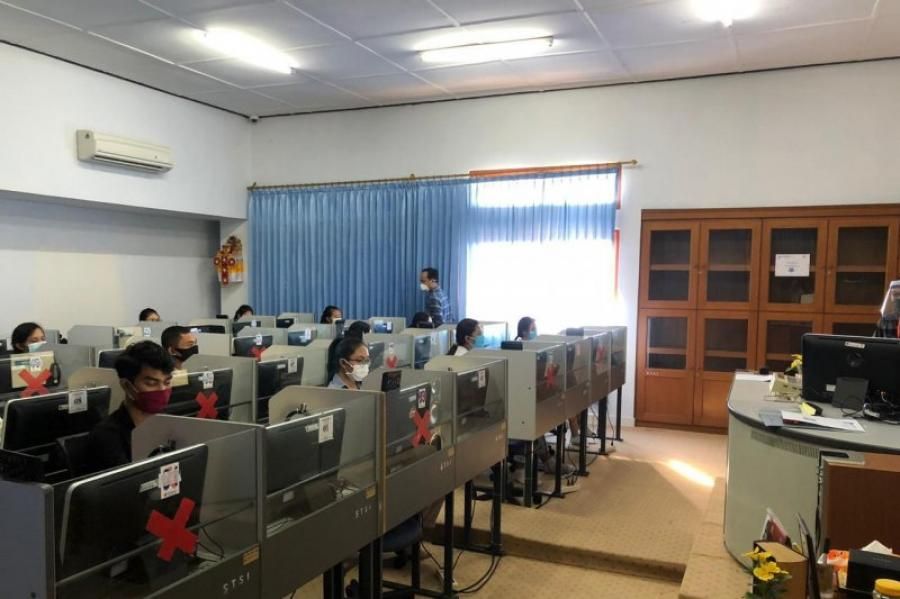 podiumnews.com-ISI Denpasar Gelar UTBK Dengan Protokol Kesehatan Ketat
