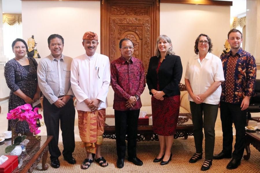 Kunjungan, Wamenlu Australia Apresiasi Kepemimpinan Gubernur Koster