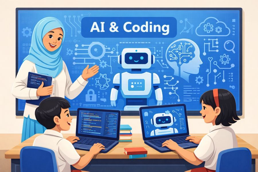 podiumnews.com-AI Jadi Mata Pelajaran Pilihan Mulai Kelas V SD