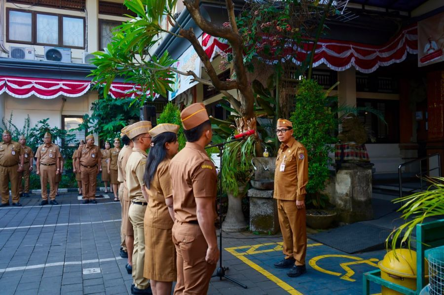 podiumnews.com-Apel di Bapenda Denpasar, Sekda Tekankan Wujudkan Tata Kelola Optimal