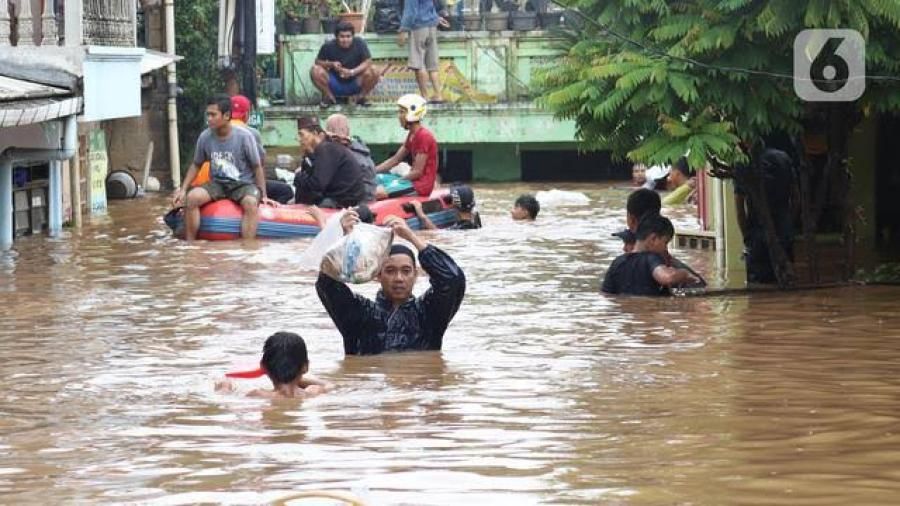 podiumnews.com-Banjir Rendam Enam Kecamatan di Kabupaten Bandung