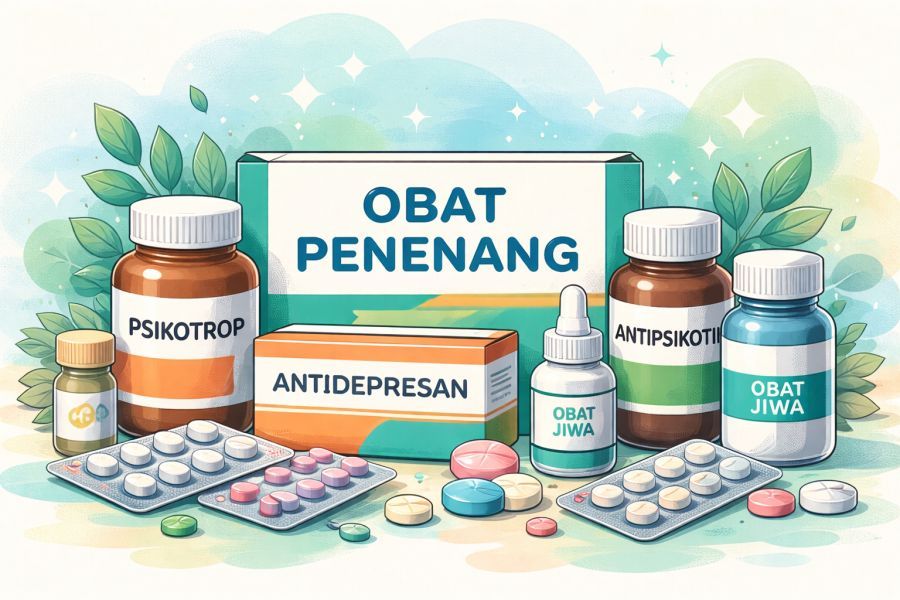 Ilustrasi obat penenang dan psikofarmaka yang digunakan untuk mendukung layanan kesehatan jiwa dasar di fasilitas pelayanan primer masyarakat rentan nasional. (podiumnews)