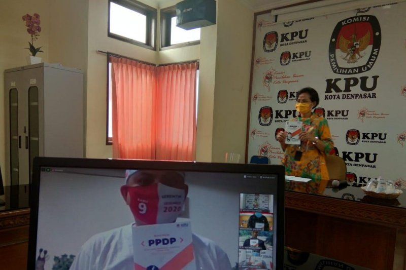 podiumnews.com-KPU Denpasar Perdalam Materi "Coklit" Pemilih Lewat TOT Daring KPU RI