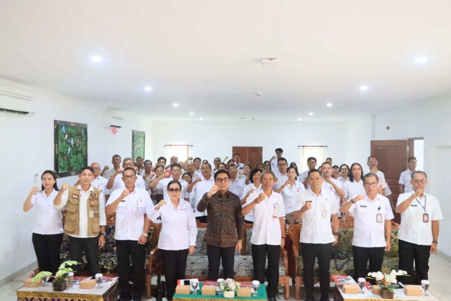 Pelaksanaan Mukerkot X dibuka Wakil Walikota Denpasar, I Kadek Agus Arya Wibawa, di Aula Markas PMI Denpasar, Bali, Rabu (28/1/2026). (foto/sukadana)