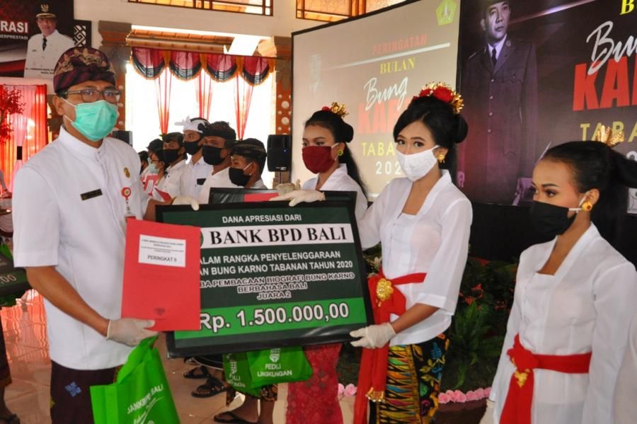 podiumnews.com-Sekda Gede Susila Tutup Bulan Bung Karno Tabanan 2020