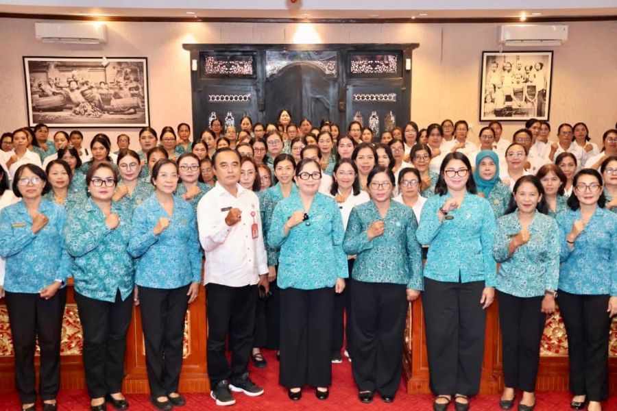 podiumnews.com-Bunda Rai Perkuat Sinergi PKK dan Posyandu Tabanan