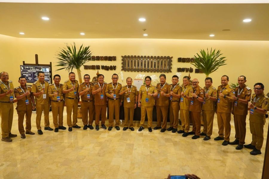 Bupati Tabanan, Dr. I Komang Gede Sanjaya, S.E.,M.M bersama Wakil Bupati Tabanan, I Made Dirga menghadiri Rapat Koordinasi Nasional (Rakornas) Pemerintah Pusat dan Daerah Tahun 2026, di Sentul International Convention Center, Bogor, Jawa Barat, Senin (2/2/2026). (foto/prokopimtabanan)