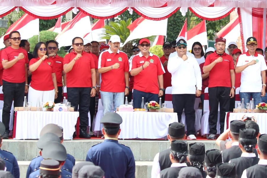 podiumnews.com-Bupati Tabanan Buka LKBB HUT RI, Tanamkan Disiplin dan Nasionalisme