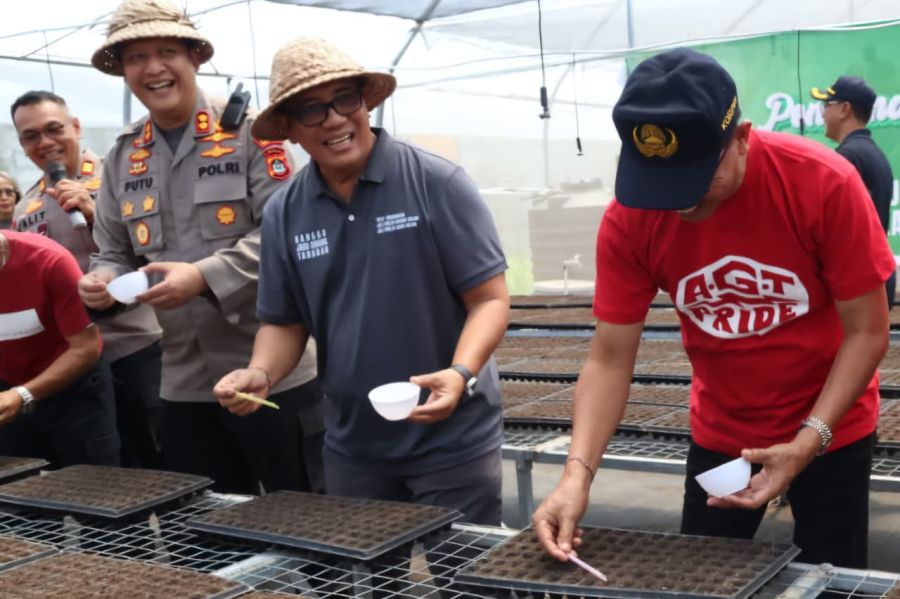 podiumnews.com-Bupati Tabanan dan Kapolres Komitmen Wujudkan Ketahanan Pangan Daerah