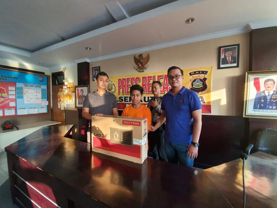 Pria Asal NTT Diringkus Usai Gasak TV di Kuta Utara