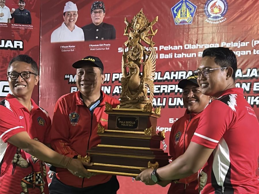 podiumnews.com-Denpasar Pertahankan Juara Umum Porjar Bali 2026
