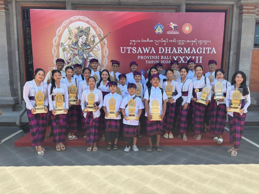 podiumnews.com-Denpasar Raih Juara di Sejumlah Kategori Utsawa Dharma Gita Bali 2026