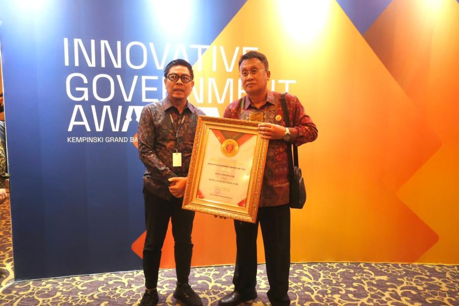 podiumnews.com-Denpasar Raih Penghargaan Kota Sangat Inovatif dari Kemendagri