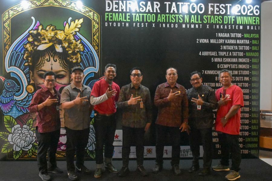 podiumnews.com-Denpasar Tattoo Fest Jadi Wahana Penguatan Ekonomi Kreatif Kota