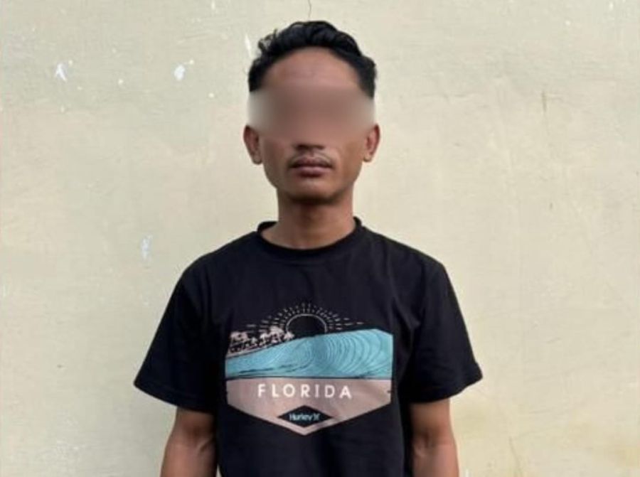 AH, pelaku pencurian motor di tempat kos Jalan Sri Padang Kerta, Desa Kesiman Kertalangu, Kecamatan Denpasar Timur, Denpasar, Bali. (foto/hes)