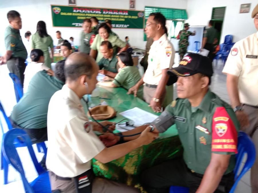 Peduli Kesehatan Masyarakat, Kodim Buleleng Gelar Donor Darah