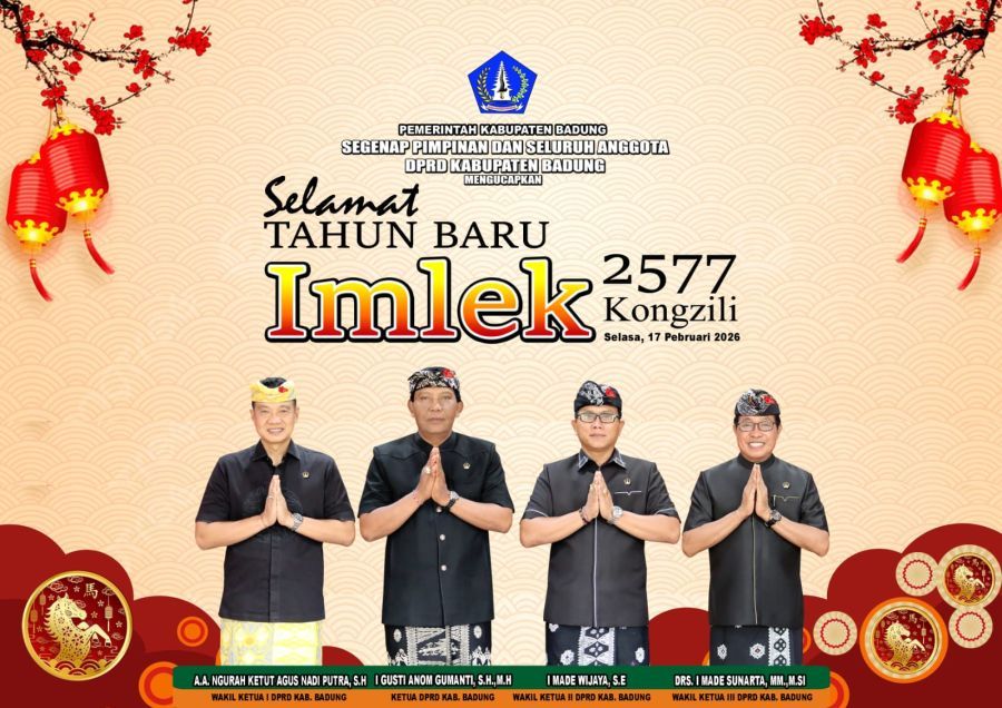 podiumnews.com-DPRD Badung Ucapkan Selamat Tahun Baru Imlek 2577 Kongzili
