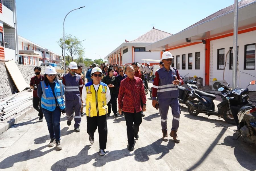 podiumnews.com-Gubernur Bali Tinjau Pembangunan Sekolah Rakyat Terintegrasi 3 di Karangasem