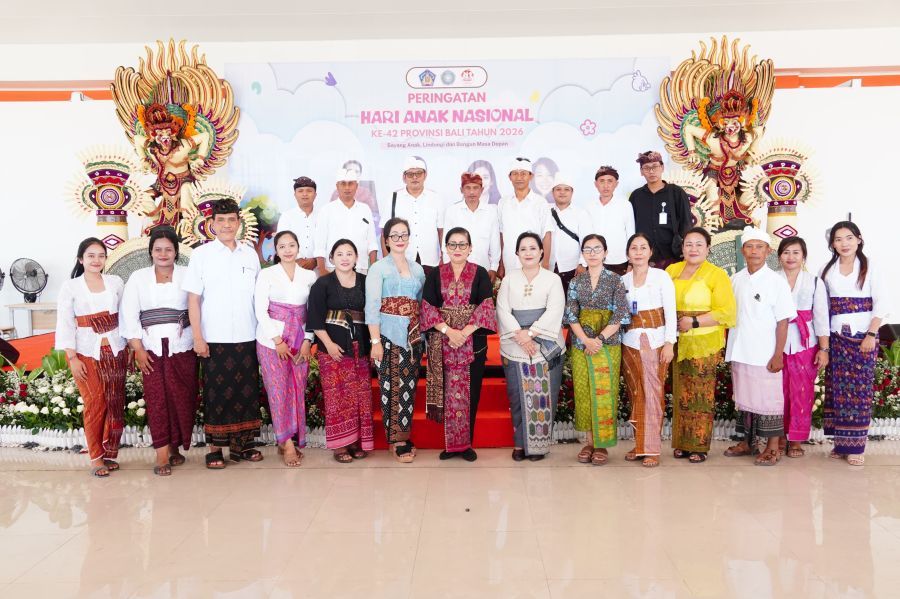 Peringatan Hari Anak Nasional (HAN) ke-42 tingkat Provinsi Bali Tahun 2026 berlangsung di Sekolah Rakyat Terintegrasi 3 Provinsi Bali, Desa Tulamben, Kecamatan Kubu, Kabupaten Karangasem, Bali, Rabu (29/7/2026). (foto/sukadana)