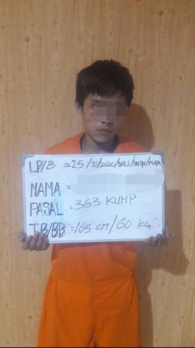 podiumnews.com-Polisi Gelandang Spesialis Penjambret di Kuta