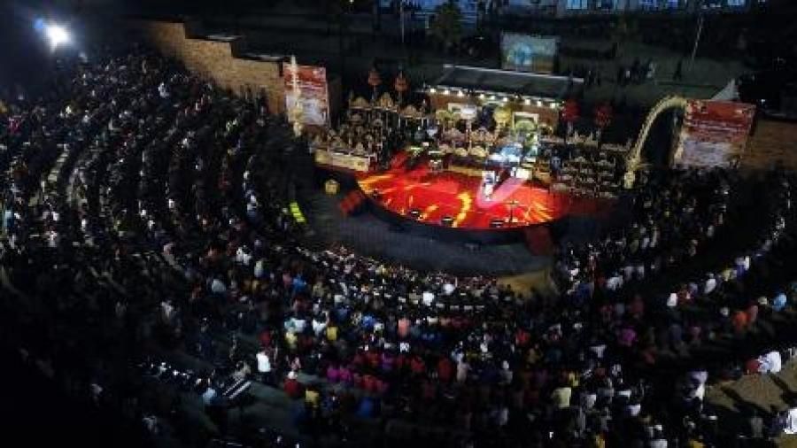 podiumnews.com-Kadis Kebudayaan Bali Buka Festival Jegog di Rambut Siwi