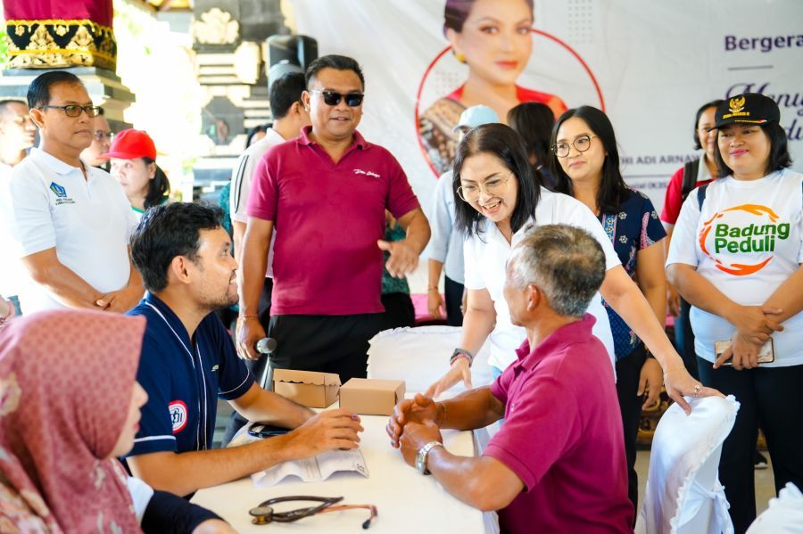 podiumnews.com-K3S Badung Rutinkan Aksi Sosial dan Cek Kesehatan Tiap Bulan