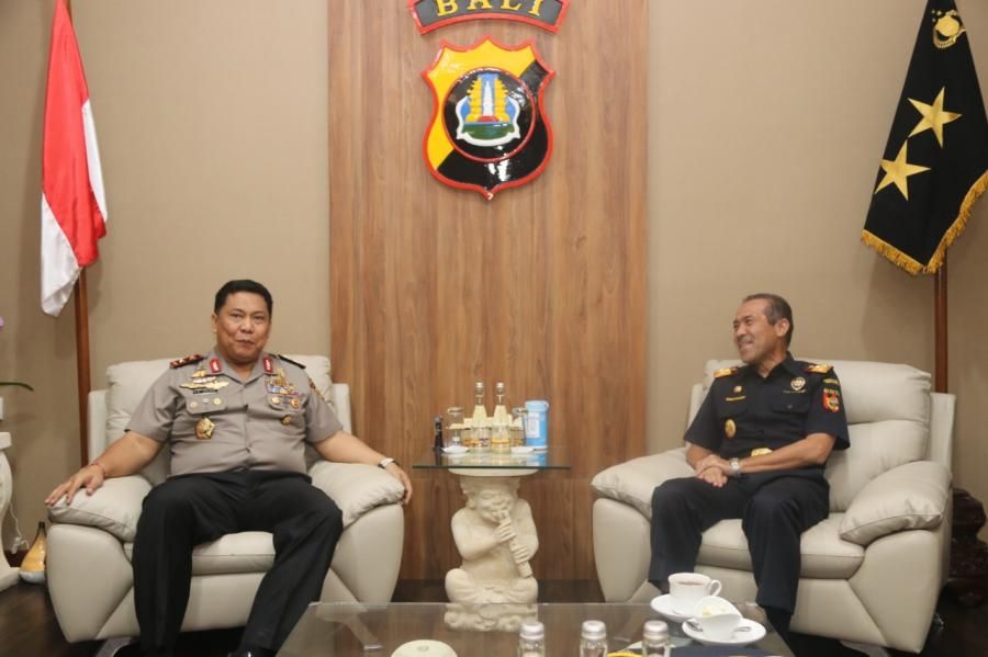 podiumnews.com-Polda-Bea Cukai, Bekerja Sama Membangun Bali