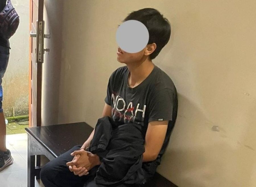 Putu KSAP hendak memperkosa SM (21), karyawati minimarket di Jalan Terompong, Kelurahan Benoa, Kuta Selatan, Badung, Bali, Minggu (21/12/2025). (foto/hes)