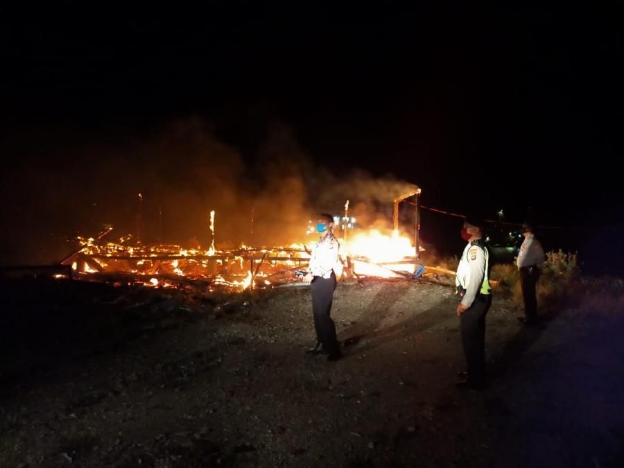 podiumnews.com-Posko Nelayan di Benoa Terbakar Pagi Ini