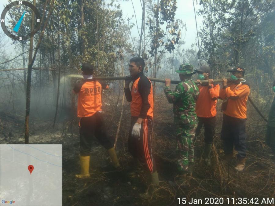 Empat Titik Api di Riau Berhasil Dipadamkan