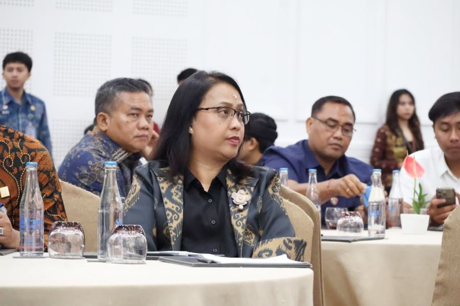 Kepala Kantor Wilayah Kementerian Hukum Bali, I Gusti Putu Milawati menghadiri acara Seminar Penegakan Hukum Kekayaan Intelektual di Provinsi Bali yang berlangsung di Ruang Jimbaran, Hotel Pullman Legian Beach, Badung, Bali, Kamis (8/10/2026). (foto/Kanwil Kemenkum Bali)