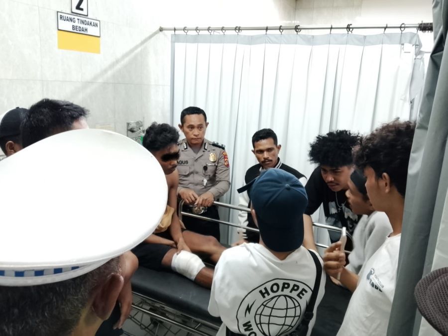 Keributan kecil terjadi di Rumah Sakit Umum (RSU) Dharma Yadnya di Jalan WR Supratman nomor 256, Kesiman Kertalangu, Denpasar Timur, Denpasar, Bali, Selasa (19/5/2026). (foto/hes)