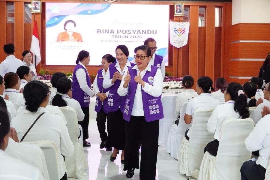 podiumnews.com-Kesehatan hingga Sosial, Ny Putri Koster Dorong Posyandu Perkuat Pelayanan Masyarakat