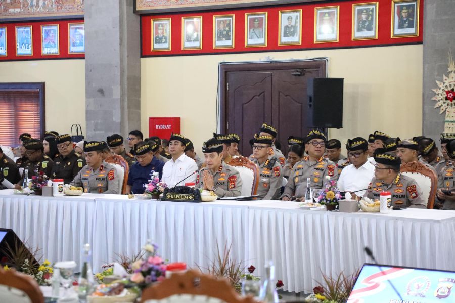 podiumnews.com-Komisi III DPR Kunjungi Polda Bali, Evaluasi Komprehensif Pengamanan