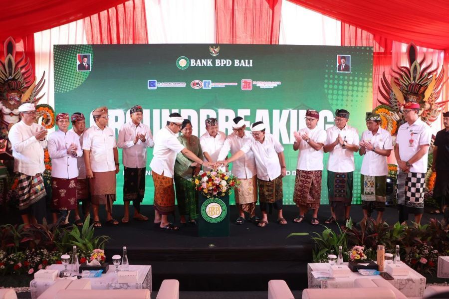 podiumnews.com-Koster Groundbreaking Gedung Pusat BPD Bali, Kinerja Terbaik Se-Indonesia