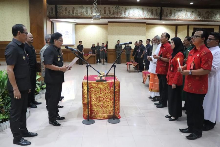 Bupati Lantik 127 Pejabat di Lingkungan Pemkab Badung