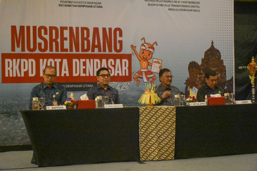 podiumnews.com-Musrenbang Denpasar Utara, Tekankan Peningkatan Infrastruktur, Utilitas Umum, SDM