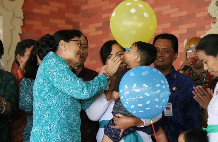 podiumnews.com-Ny Putri Koster: Pemenuhan Gizi Ciptakan Generasi Sehat di Masa Depan