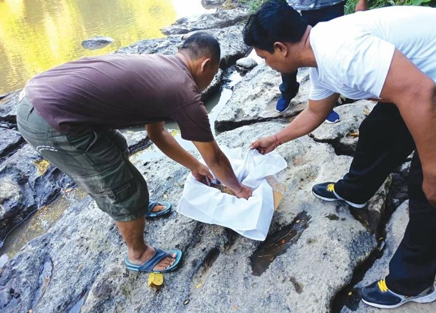 Warga Denpasar Barat Temukan Orok Tanpa Kepala di Sungai Ayun